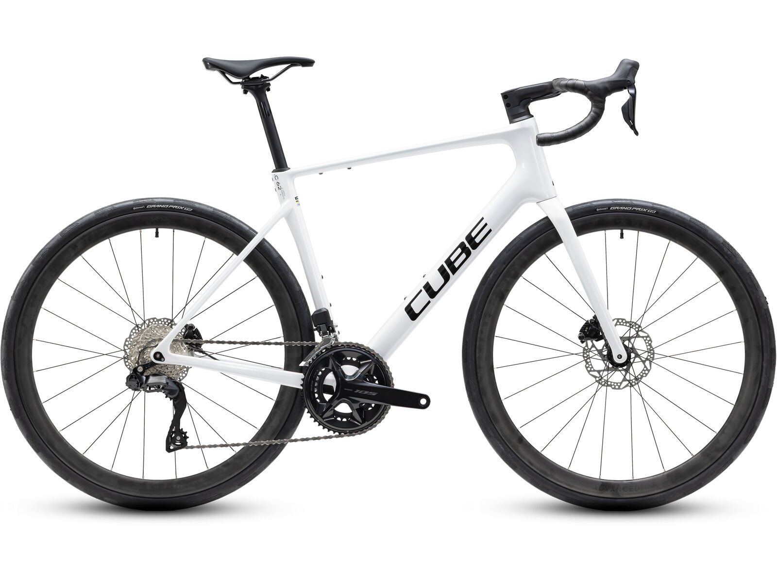 Cube Attain C:62 SLX, metallicwhite´n´black - Bild 1
