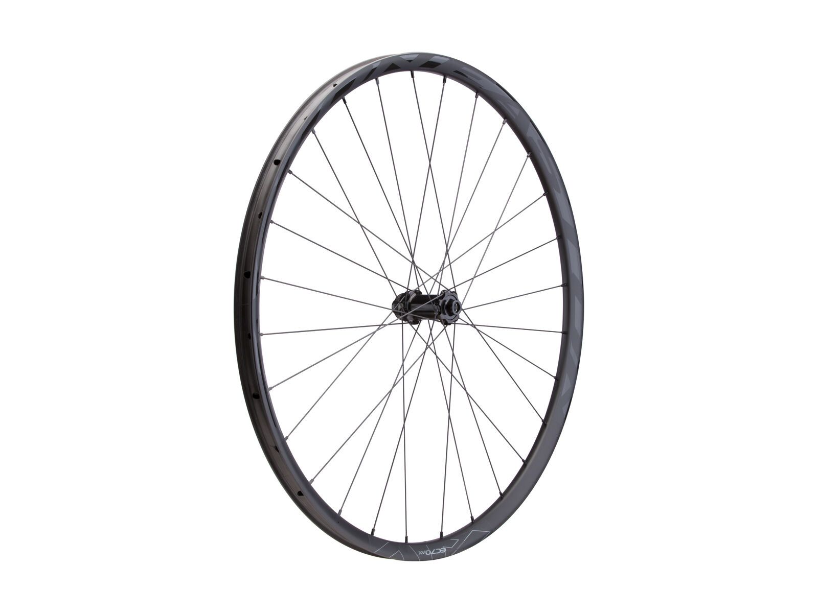 Easton EC70 AX Disc Wheel - 700C / QR/12x100 mm, gloss carbon/vinyl decals - Bild 1