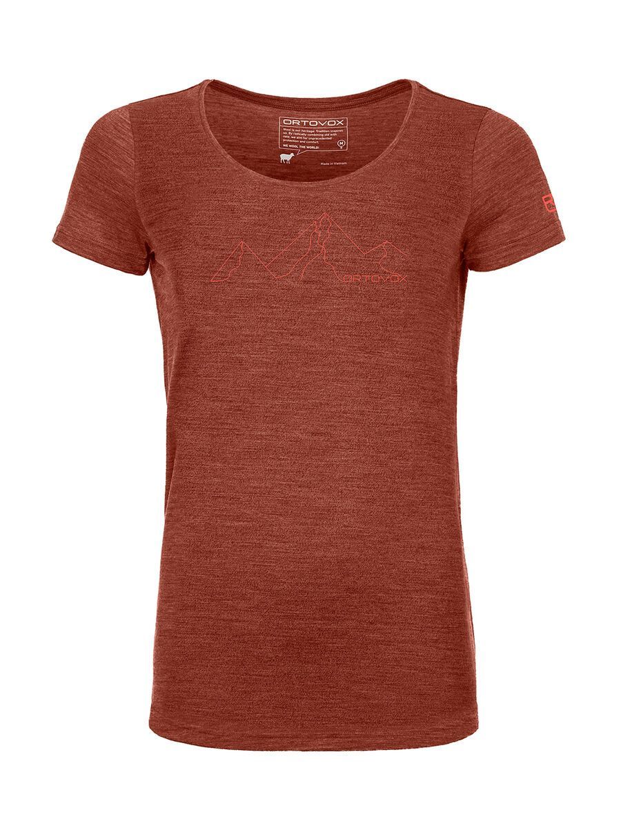 Ortovox 150 Merino Cool Mountain Face W, clay orange blend - Bild 1