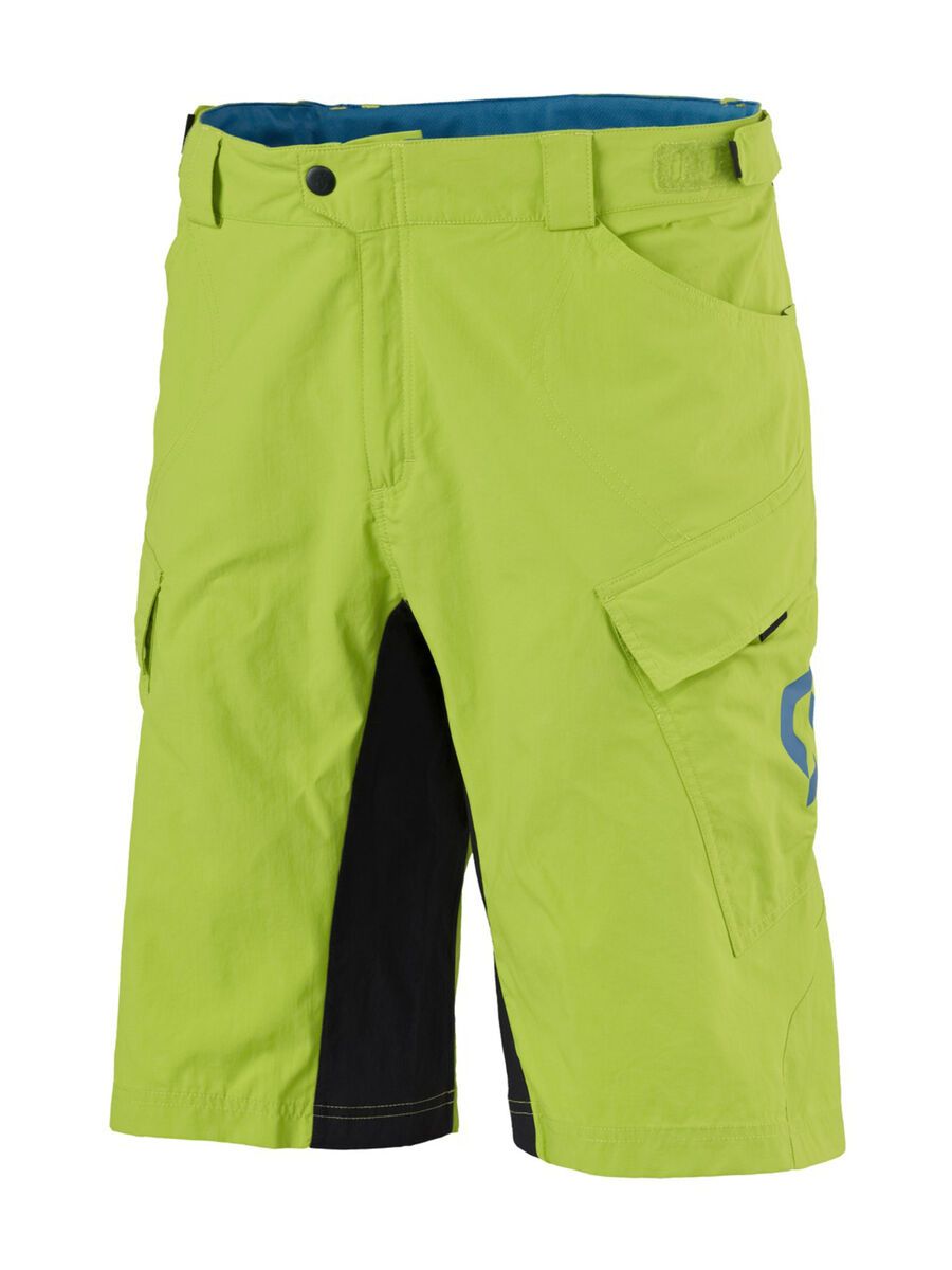 Scott Trail Flow LS/Fit w/Pad Shorts, macaw green/seaport blue - Bild 1