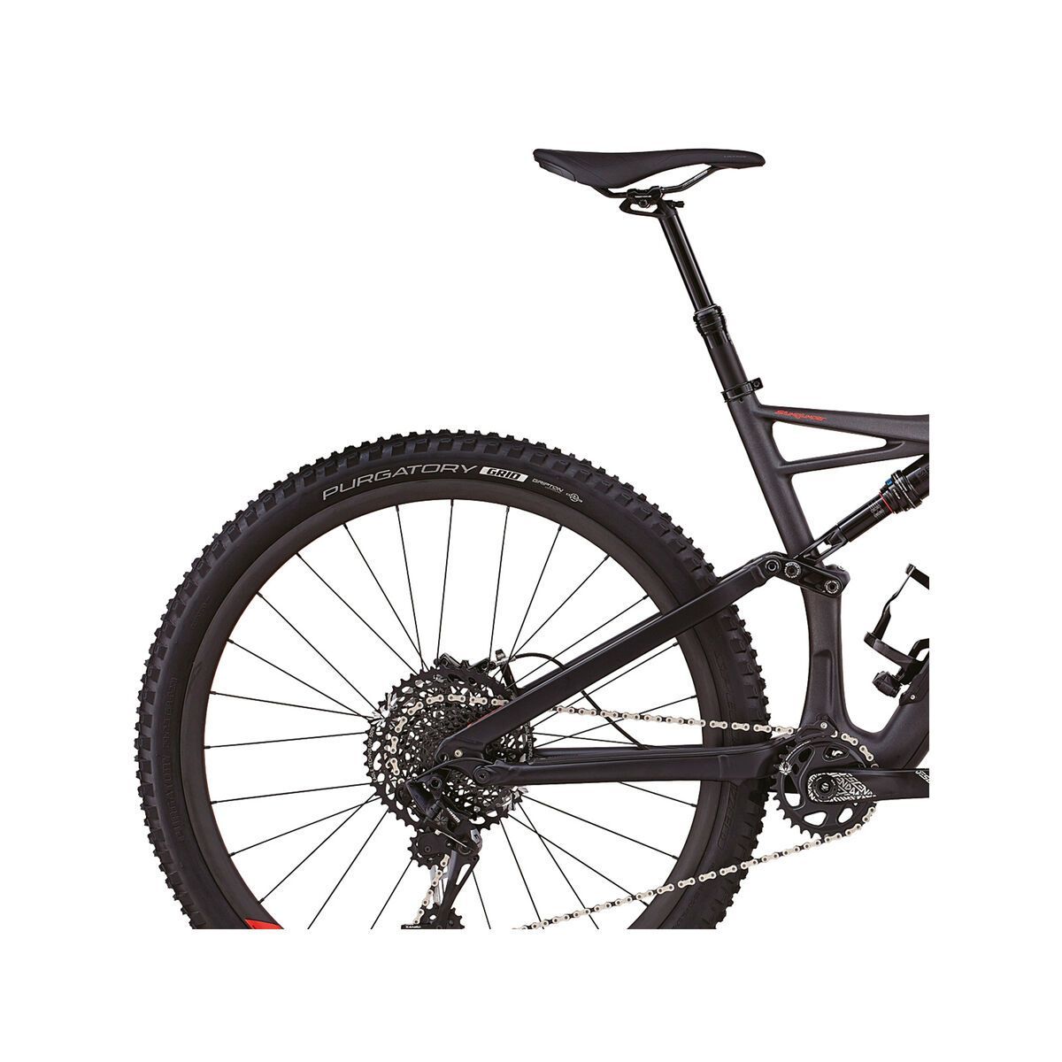 Specialized Stumpjumper FSR Expert Carbon 29/6Fattie, satin silver tint carbon/black/rocket red clean - Bild 7