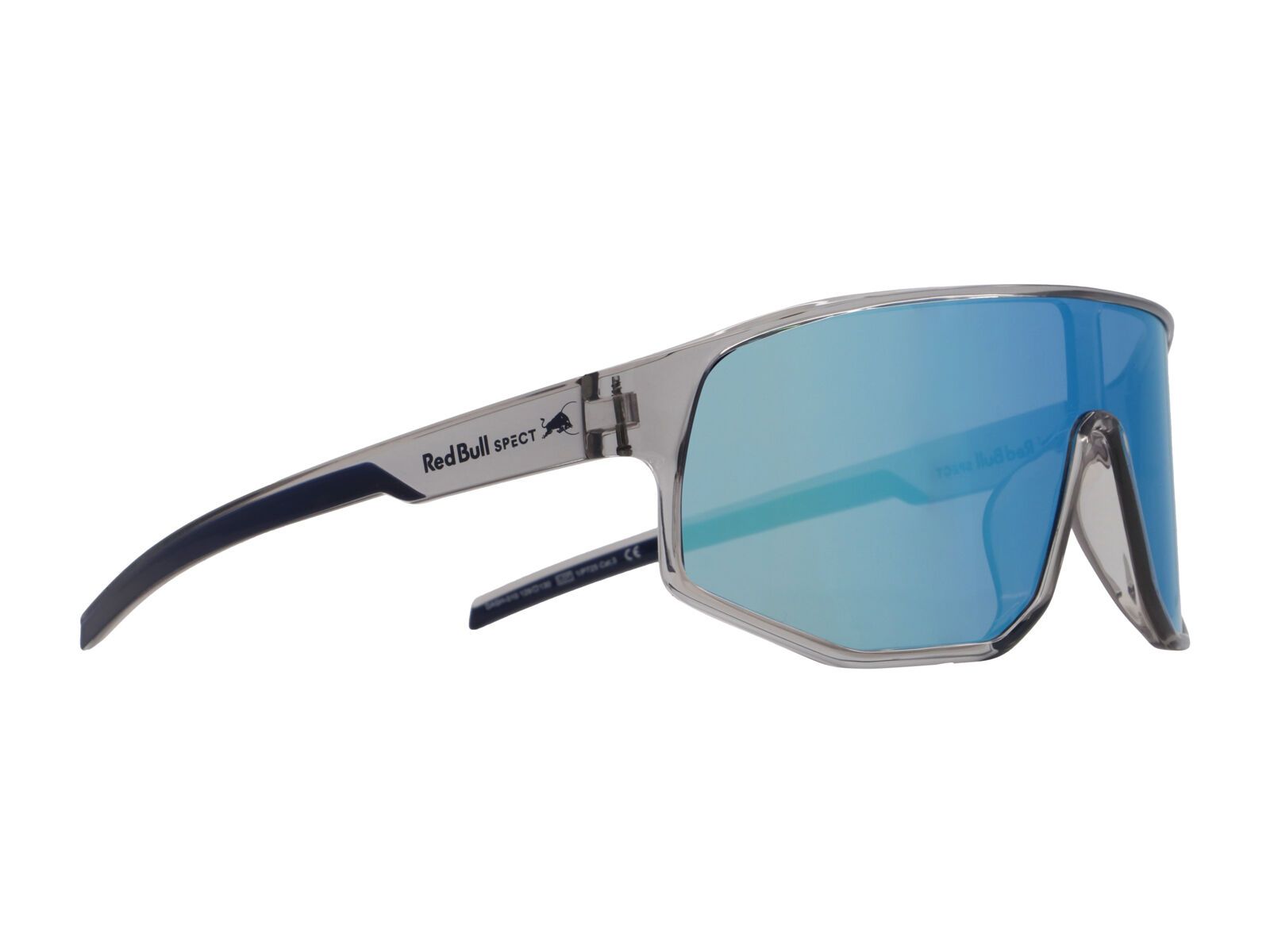 Red Bull Spect Eyewear Dash, Smoke/Blue Mirror / shiny x’tal light grey - Bild 1