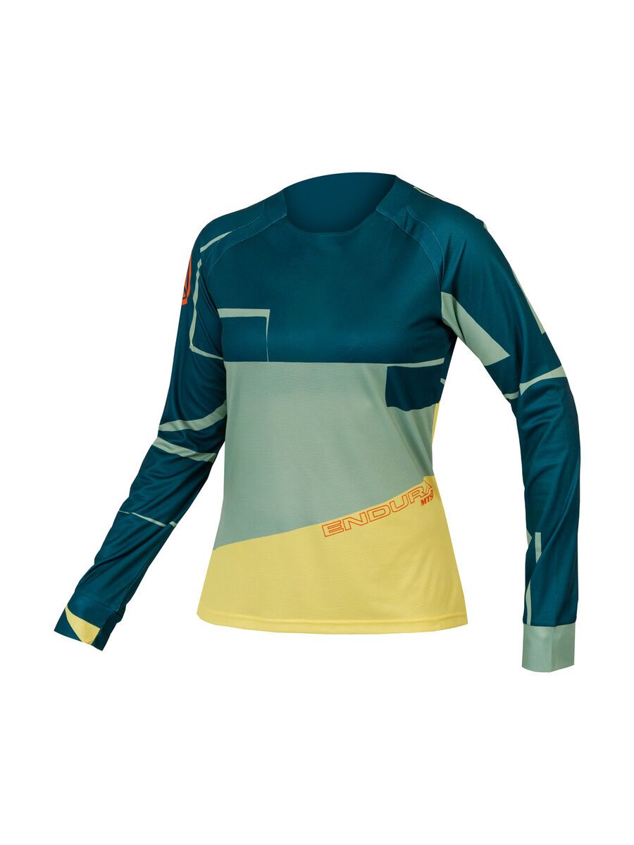 Endura Damen MT500 Print T-Shirt LTD (langarm), sattes teal - Bild 1