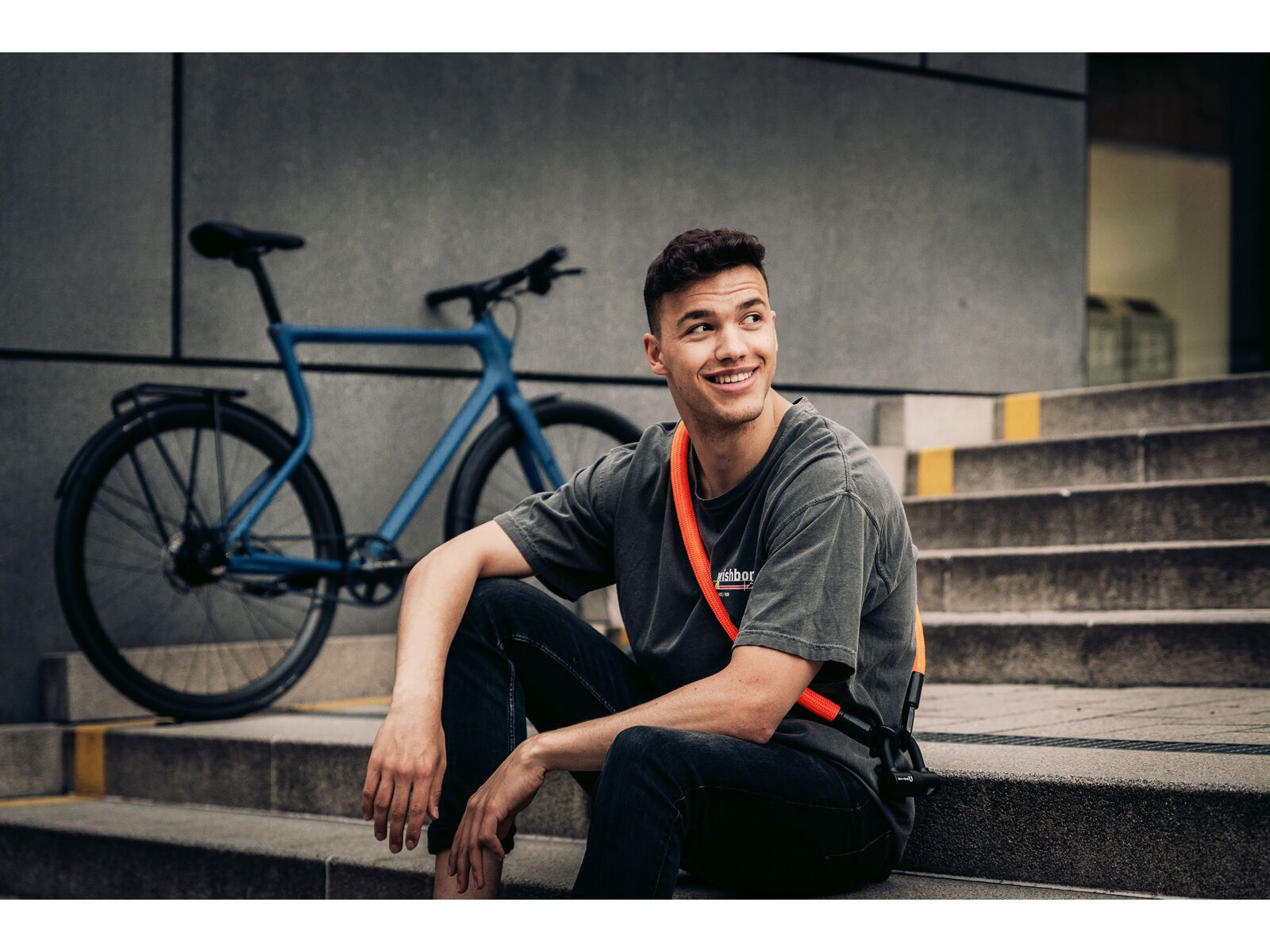 Tex-Lock Eyelet M 120 cm + U-Lock, orange - Bild 16