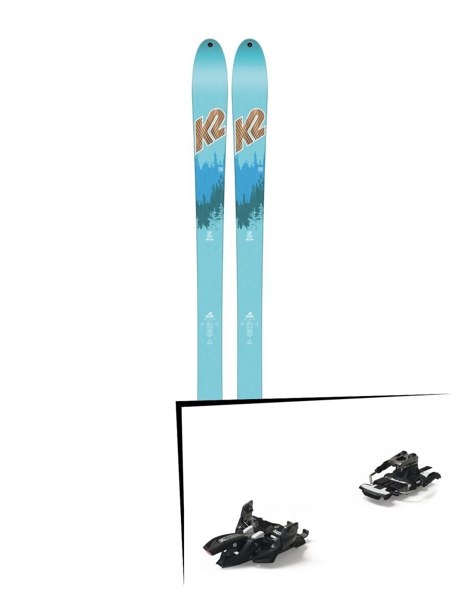Set: K2 SKI TalkBack 82 ECOre 2018 + Marker Alpinist 12 Long Travel black/titanium - Bild 1
