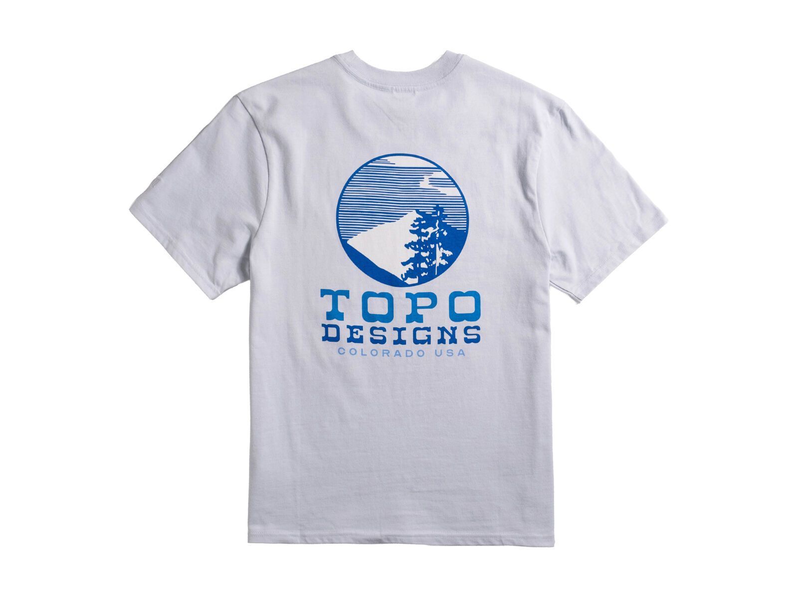 Topo Designs Vintage View Tee S/S Herren, breeze blue - Bild 2