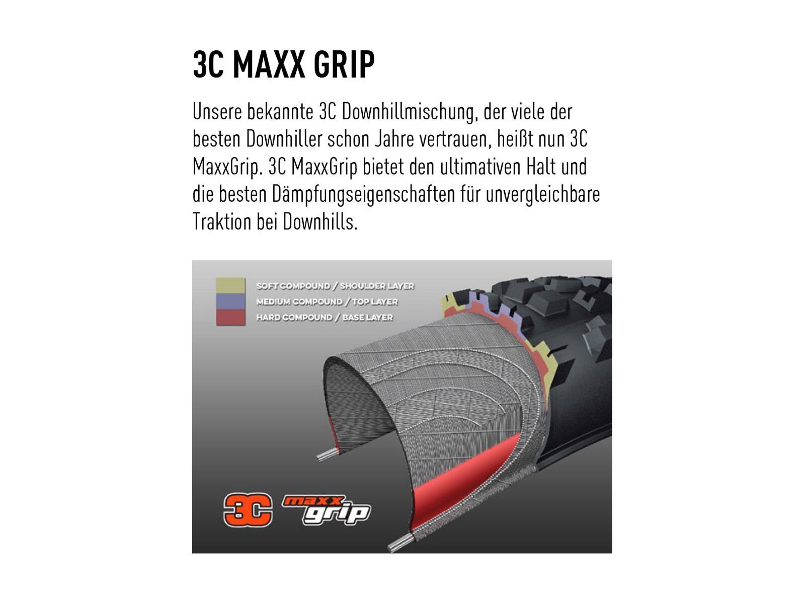 Maxxis Minion DHF 3C MaxxGrip EXO WT TR - 27.5 Zoll - Bild 3