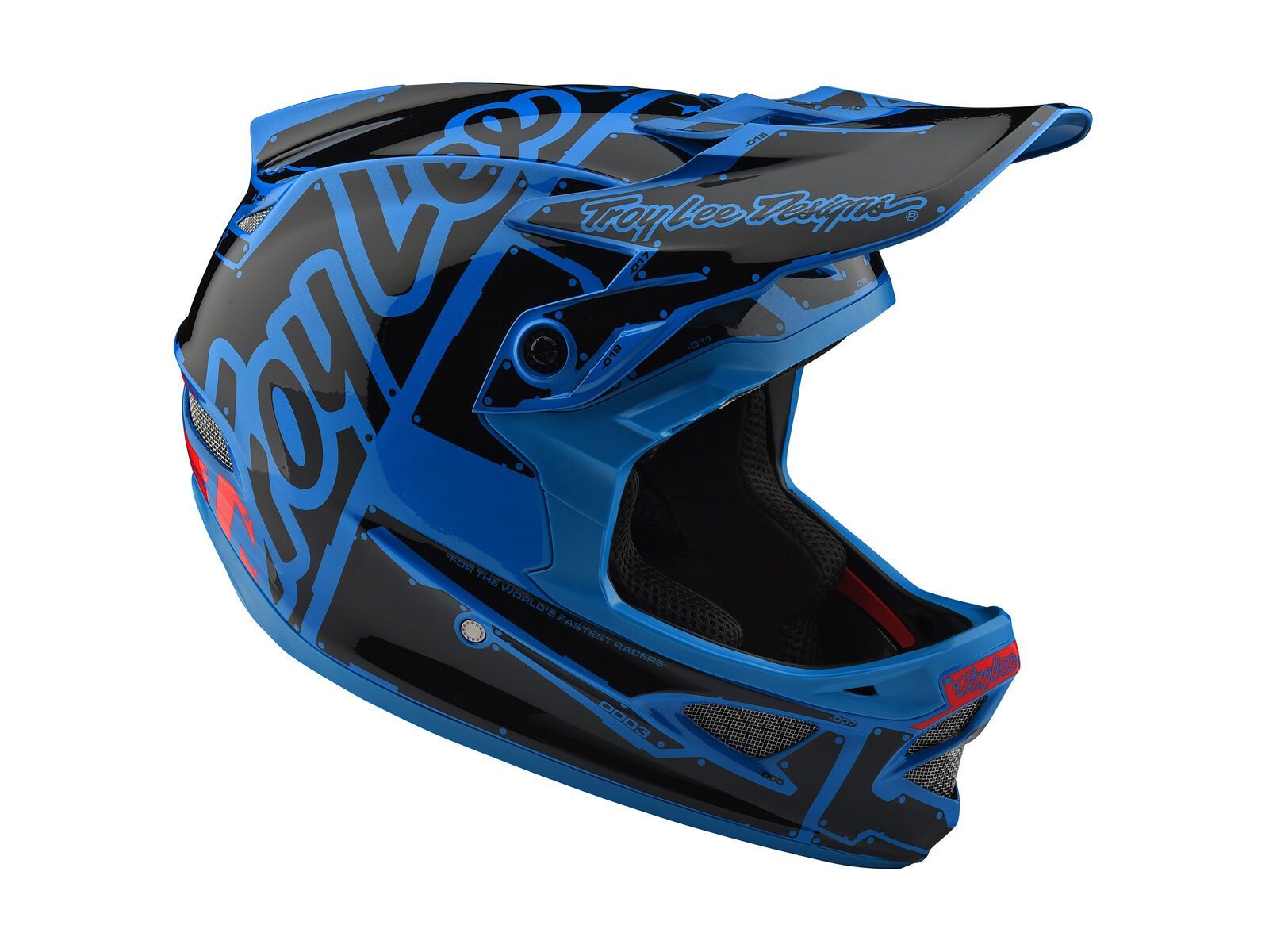 TroyLee Designs D3 Fiberlite Helmet Factory, ocean - Bild 6