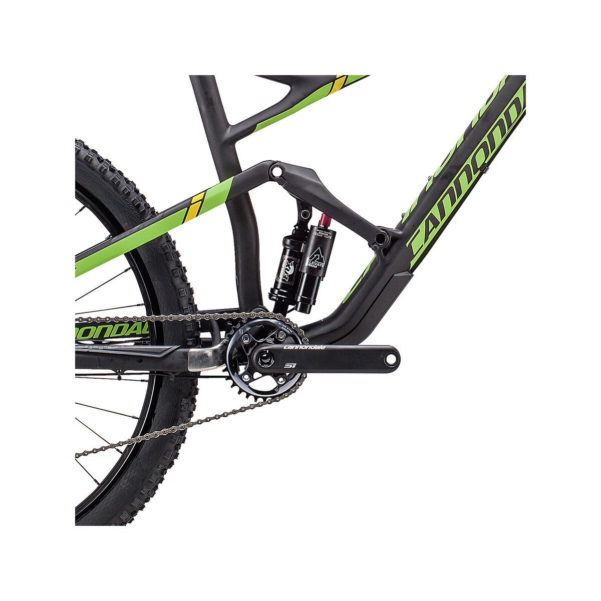 Cannondale Jekyll 27.5 Carbon Team, jet black with berzerker green, cdale yellow, matte - Bild 3