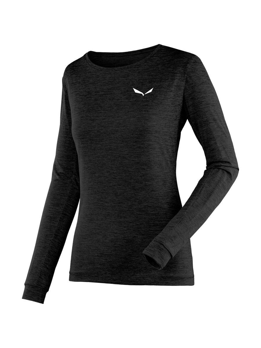 Salewa Puez Melange Dry’Ton Langarm Tee Damen, black out melange - Bild 2