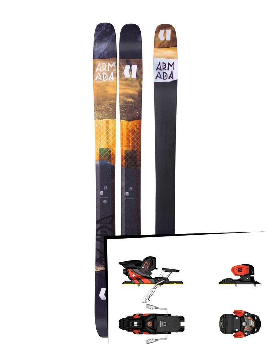 Set: Armada Tracer 118 CHX 2018 + Salomon Warden MNC 13 white/black/orange - Bild 1