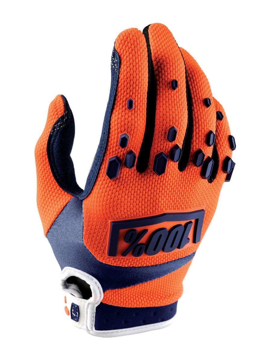 100% Airmatic Youth Glove, orange/navy - Bild 1