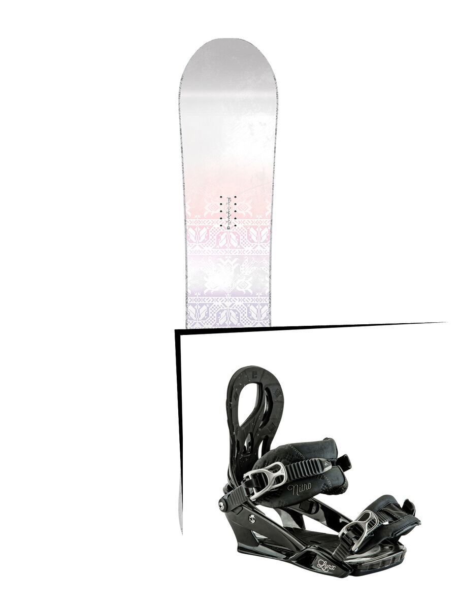 Set: Nitro Pro One Off Silje Norendal 2017 + Nitro Lynx 2017, black - Snowboardset - Bild 1