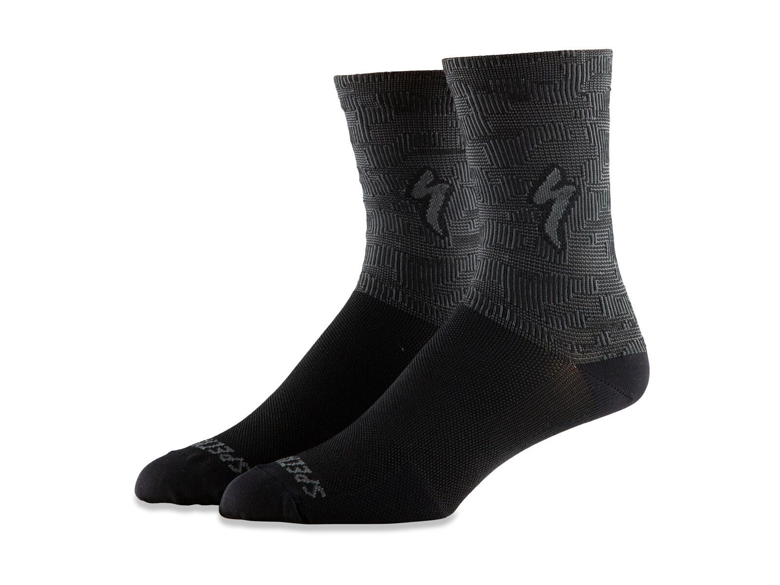 Specialized Soft Air Road Tall Sock, black/charcoal terrain - Bild 1
