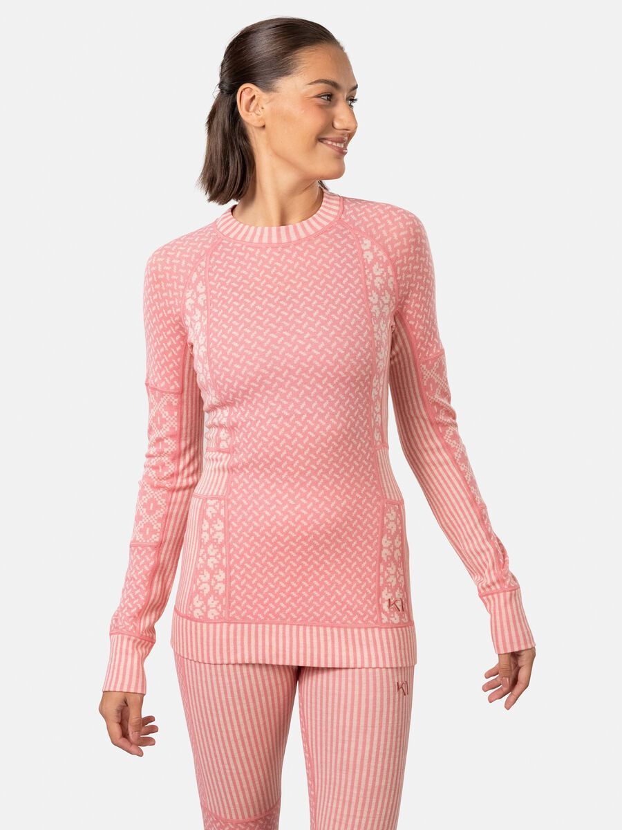 Kari Traa Smekker Long Sleeve Baselayer, pastel dusty pink - Bild 3