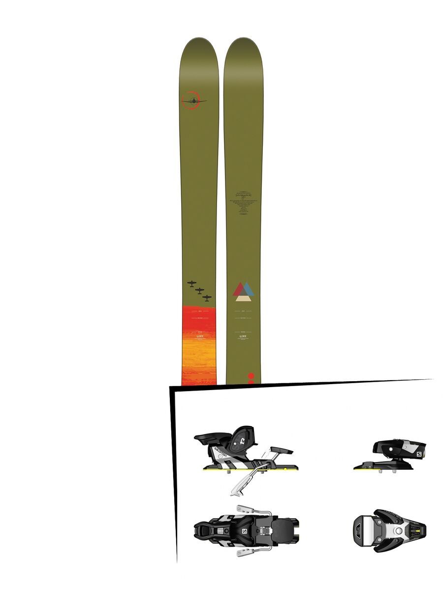 Set: Line Magnum Opus 2018 + Salomon STH2 WTR 13 black/white - Bild 1