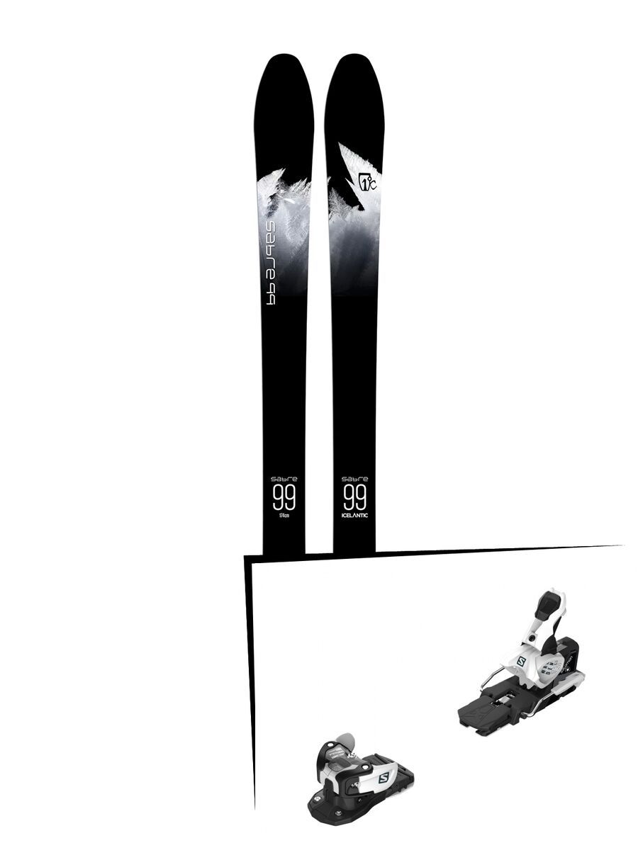Set: Icelantic Sabre 99 2018 + Salomon Warden MNC 13 white/black - Bild 1