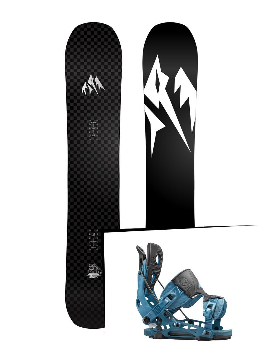 Set: Jones Carbon Flagship 2017 + Flow NX2 (1513118S) - Bild 1