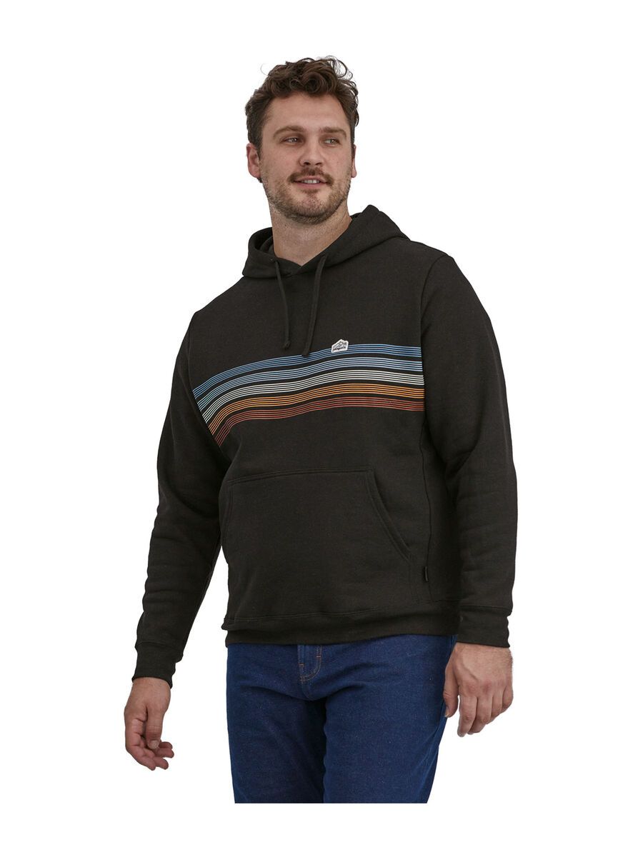 Patagonia Line Logo Ridge Stripe Uprisal Hoody, ink black - Bild 4