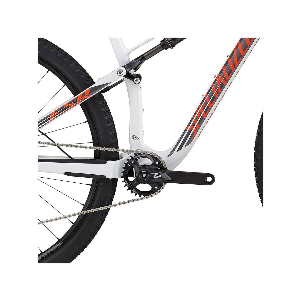 Specialized Epic FSR Elite Carbon 29 World Cup, gloss white/charcoal/moto orange - Bild 3