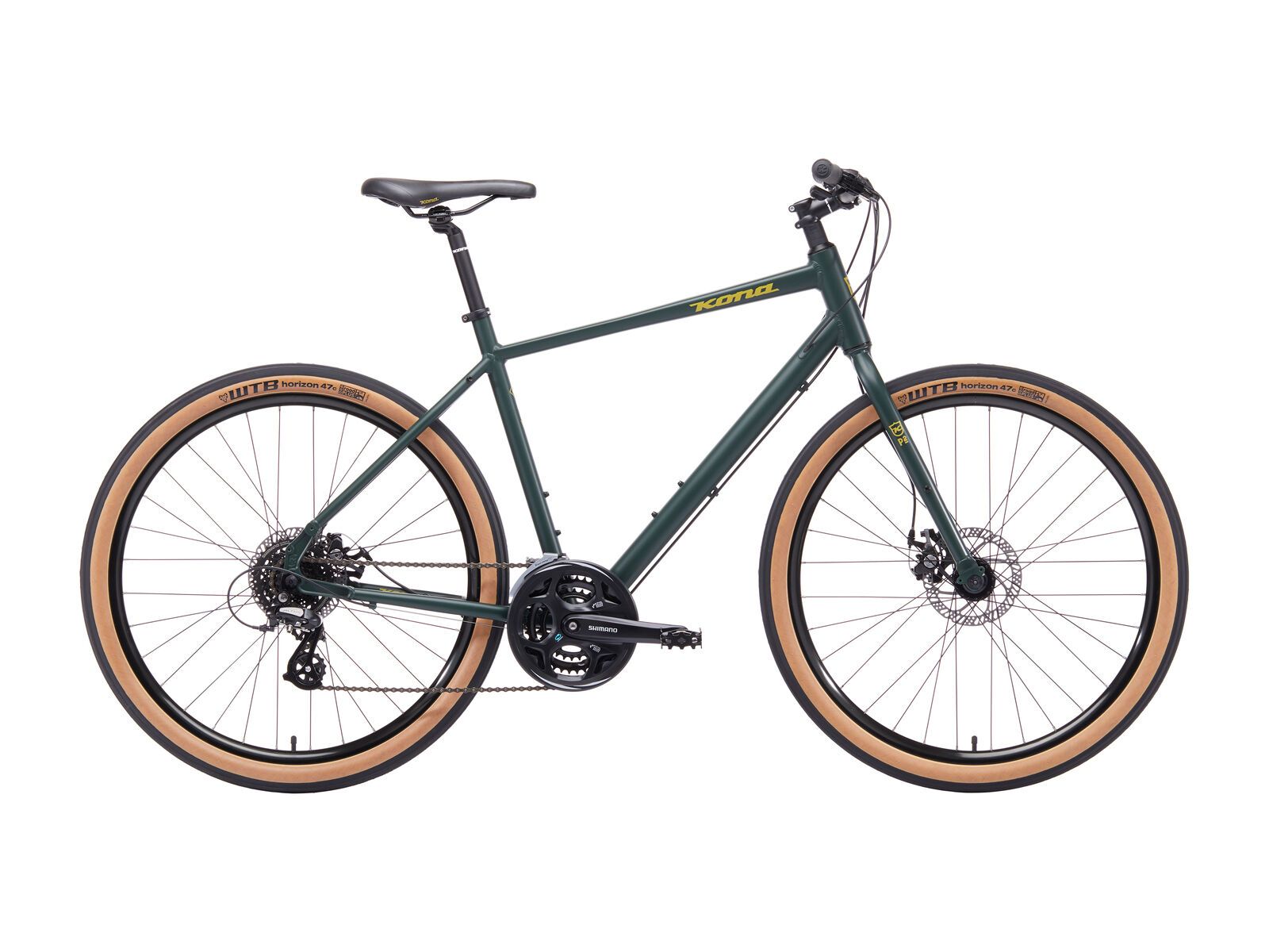 Kona Dew, matt forest grey w/ mustard decals - Bild 1