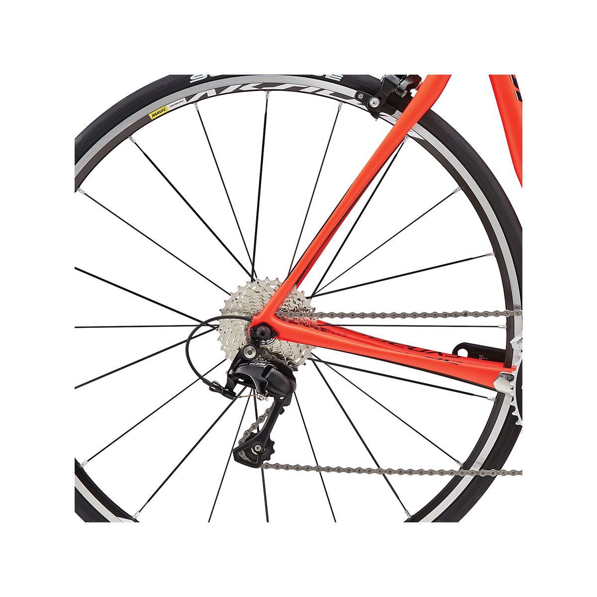 Cannondale Synapse Carbon 105, acid red w/ jet black, matte - Bild 4