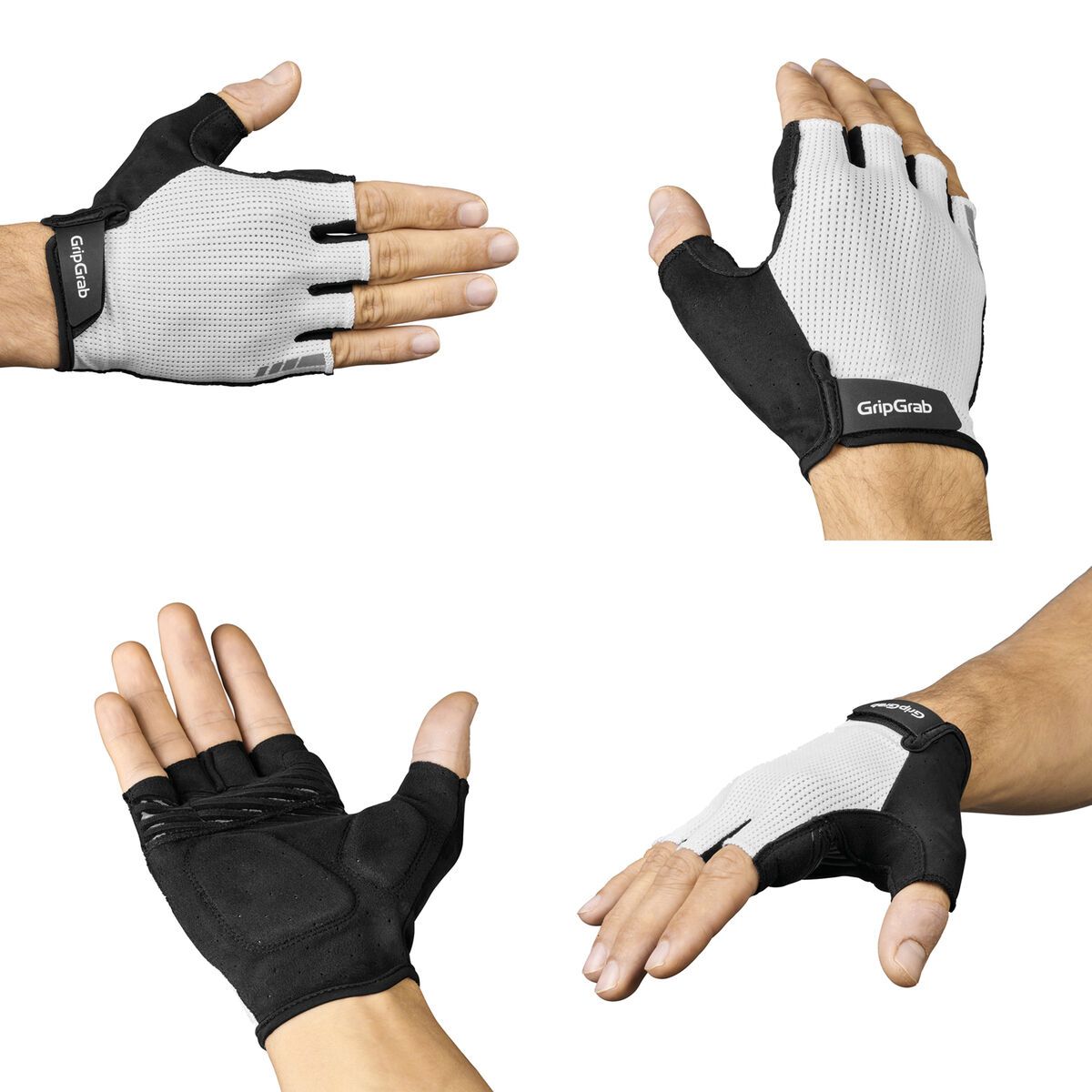 GripGrab EXPLR Padded Short Finger Summer Gloves, white - Bild 6