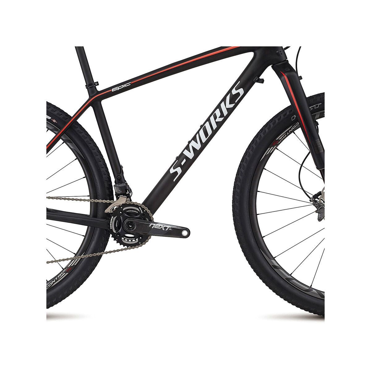 Specialized S-Works Epic HT Carbon Di2 29, satin gloss carbon/white/rocket red - Bild 3
