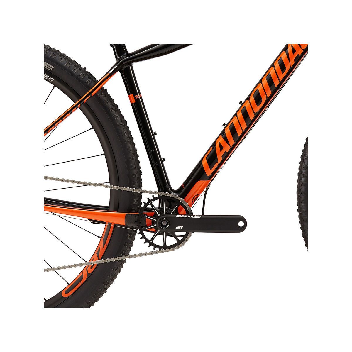 Cannondale F-Si Carbon 2 27.5, jet black w/ hazard orange and chrome, gloss - ORG - Bild 3