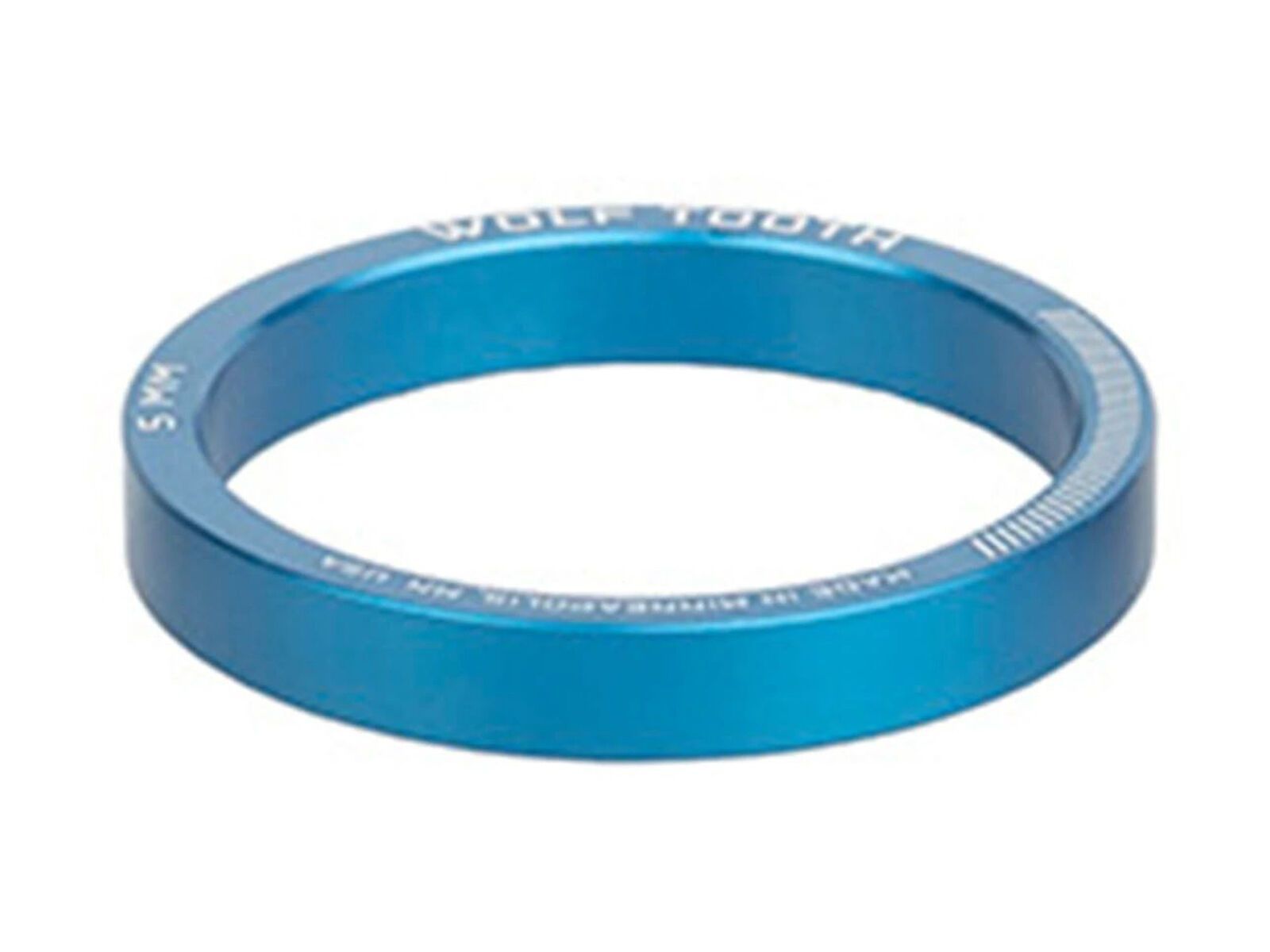 Wolf Tooth Precision Headset Spacers - 5 mm, blue - Bild 1