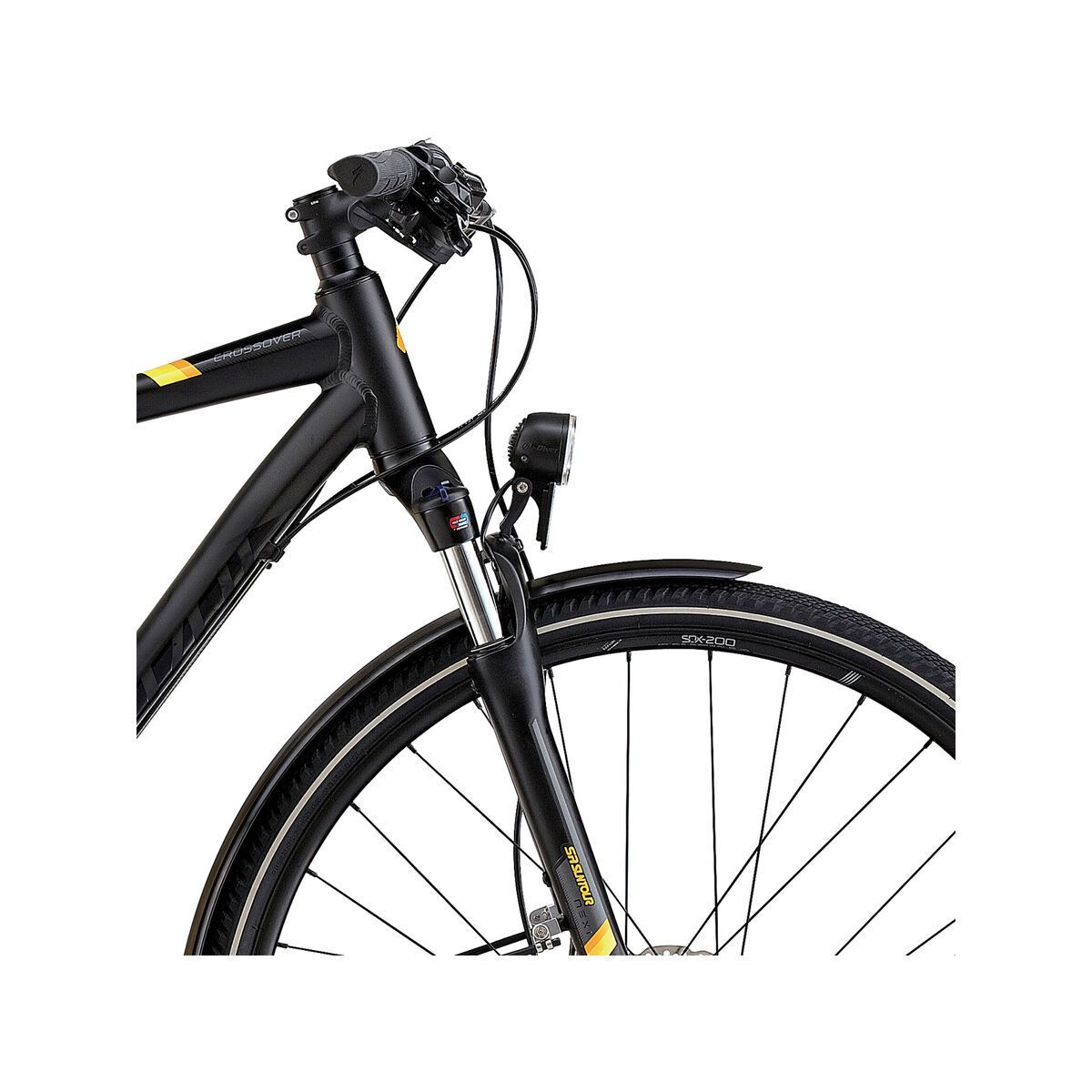 Specialized Crossover Elite Disc, satin black/gloss black/orange - Bild 5