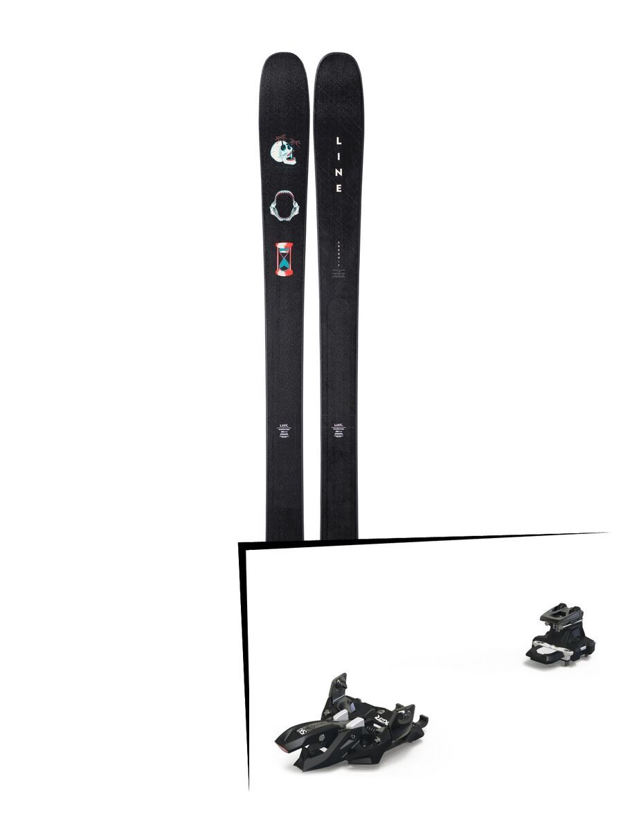 Set: Line Chronic 2019 + Marker Alpinist 12 black/titanium - Bild 1