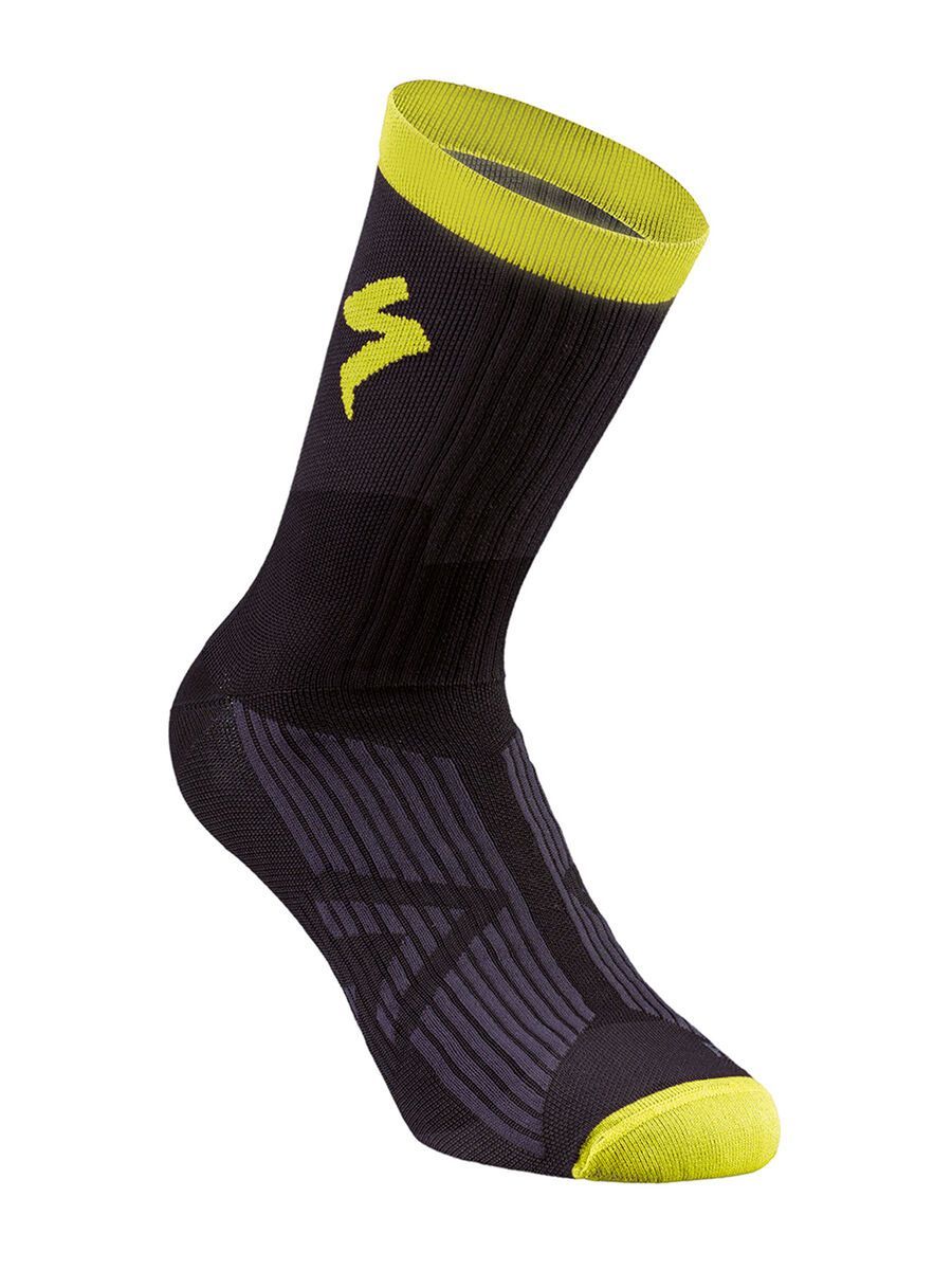 Specialized SL Elite Summer Sock, black/neon yellow - Bild 1