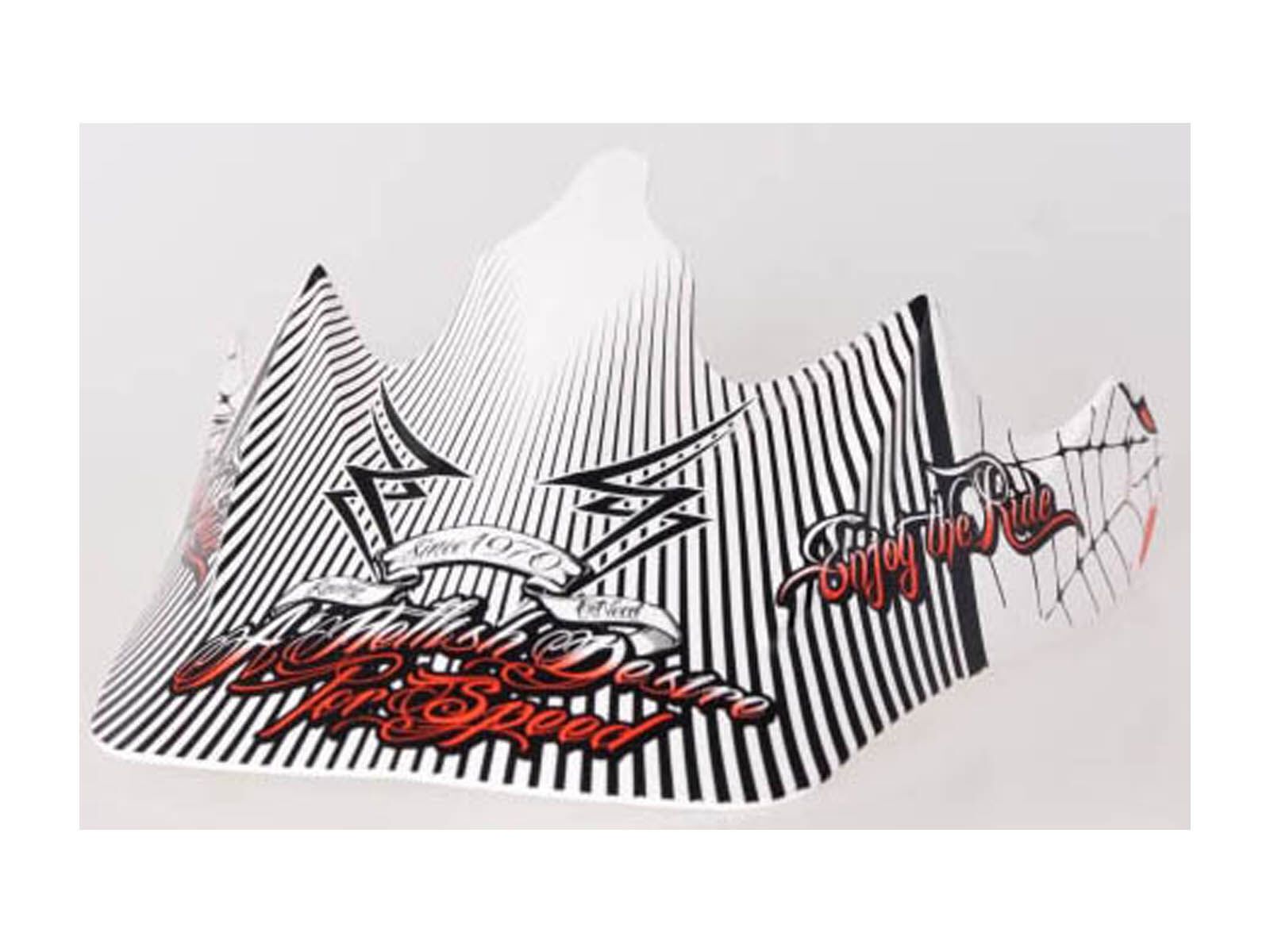 ONeal Spare Visor Fury Fidlock DH Helmet Serpent, white/red - Bild 1