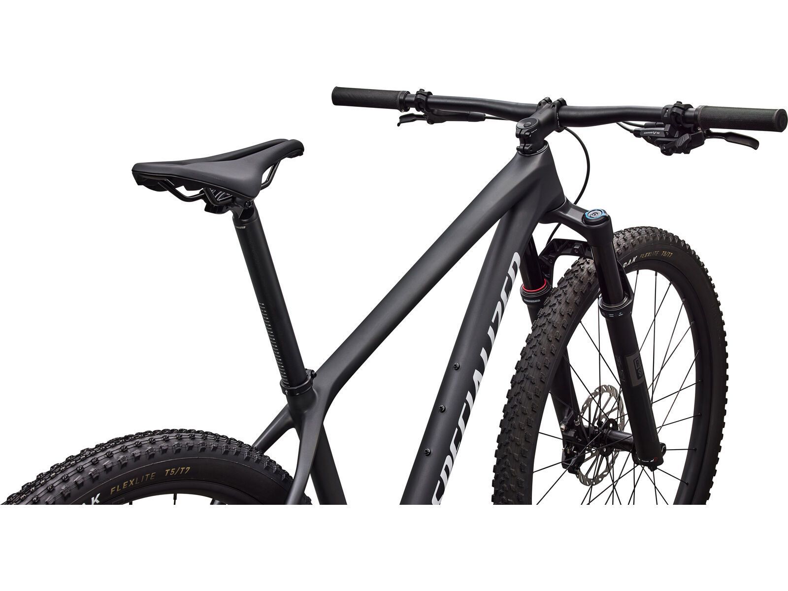 Specialized Epic Hardtail Comp SRAM Eagle 70, satin carbon/metallic white silver - Bild 4