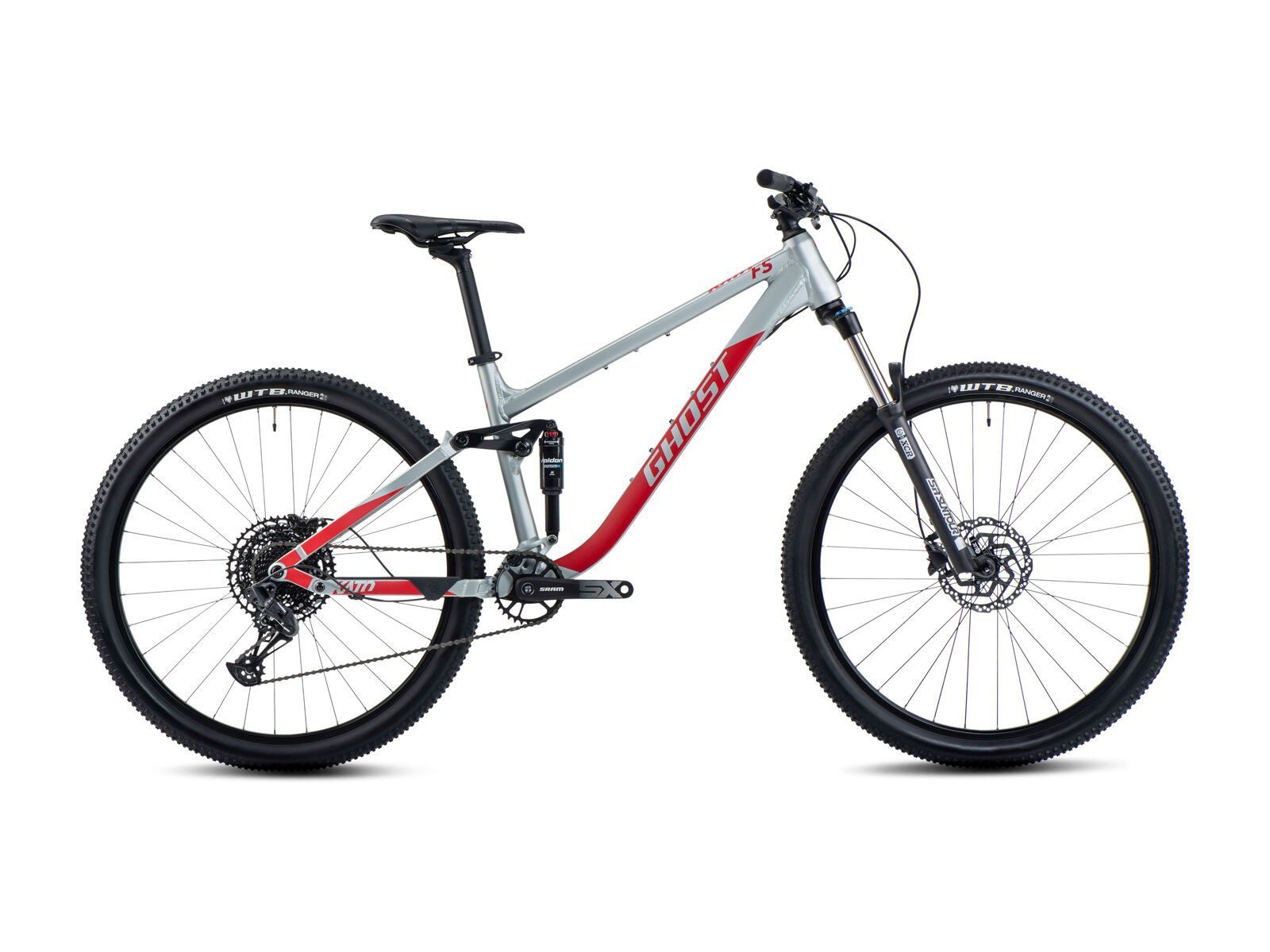 Ghost Kato FS 27.5, light grey pearl/riot red - Bild 1