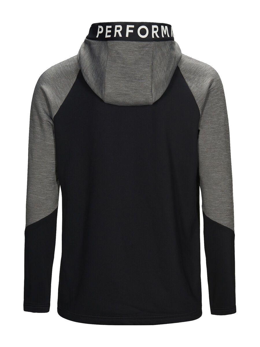 Peak Performance Rider Melange Zip Hood, grey melange - Bild 3