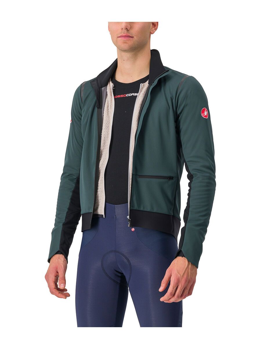 Castelli Alpha Doppio RoS Jacket, rover green/black reflex-silve - Bild 6