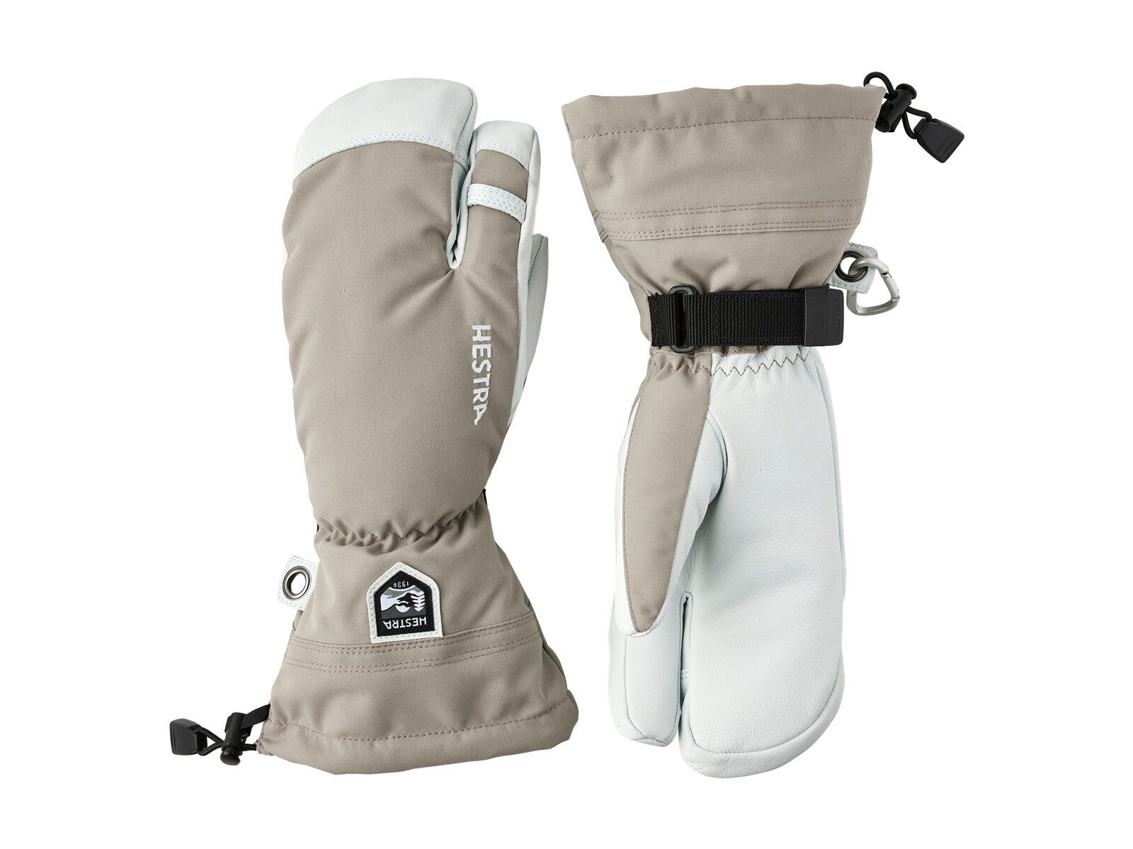 Hestra Army Leather Heli Ski 3 Finger, khaki - Bild 1