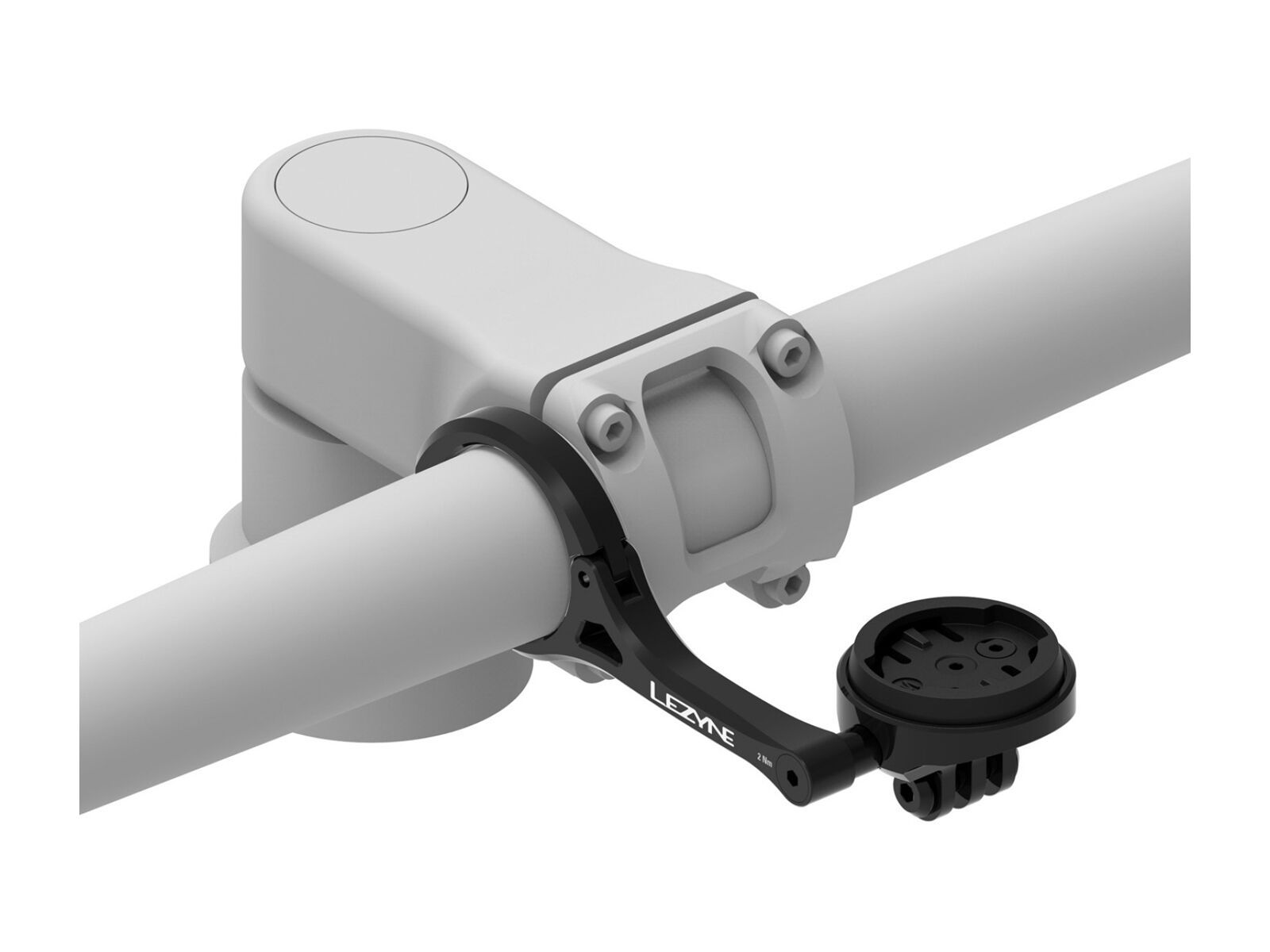 Lezyne Garmin/Wahoo GPS Forward Mount with GoPro, black - Bild 3