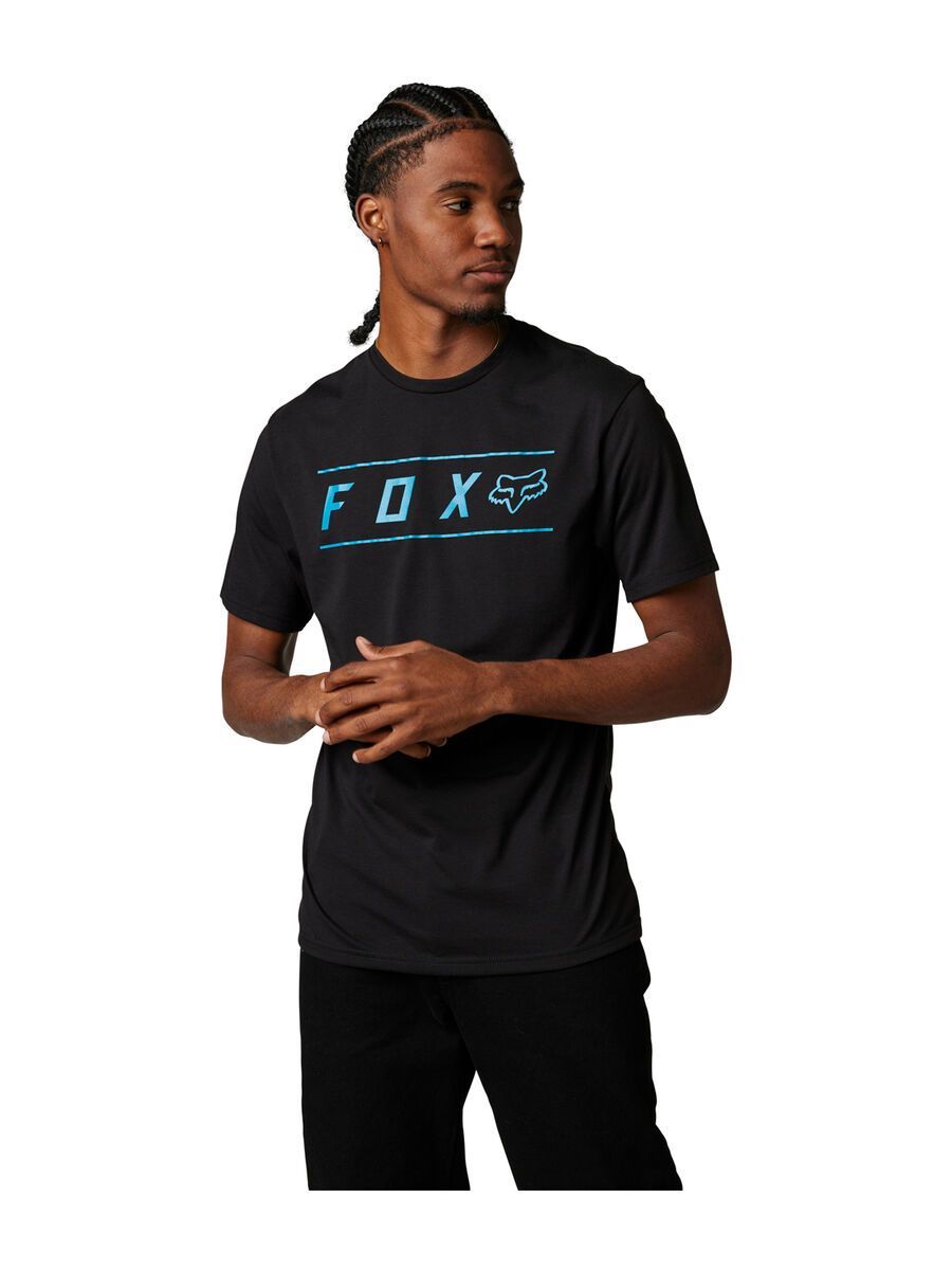 Fox Pinnacle SS Tech Tee, black/blue - Bild 1