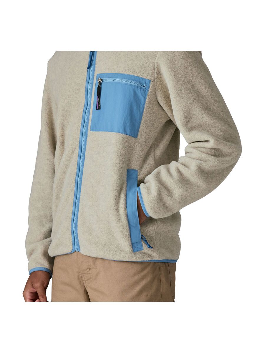 Patagonia Men's Synchilla Jacket, oatmeal heather w/shore blue - Bild 8