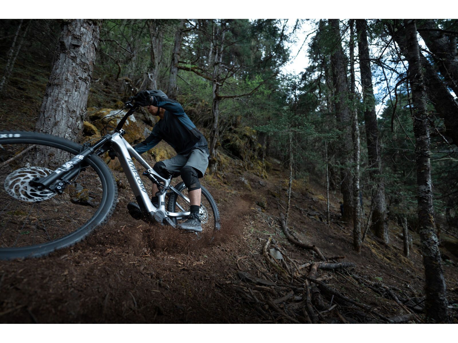 Amflow PL Carbon SRAM GX - 800 Wh, satin silver - Bild 24