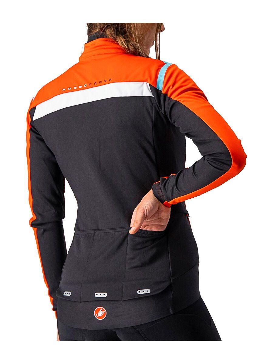 Castelli Alpha RoS 2 W Light Jacket, fiery red/black-celeste - Bild 3