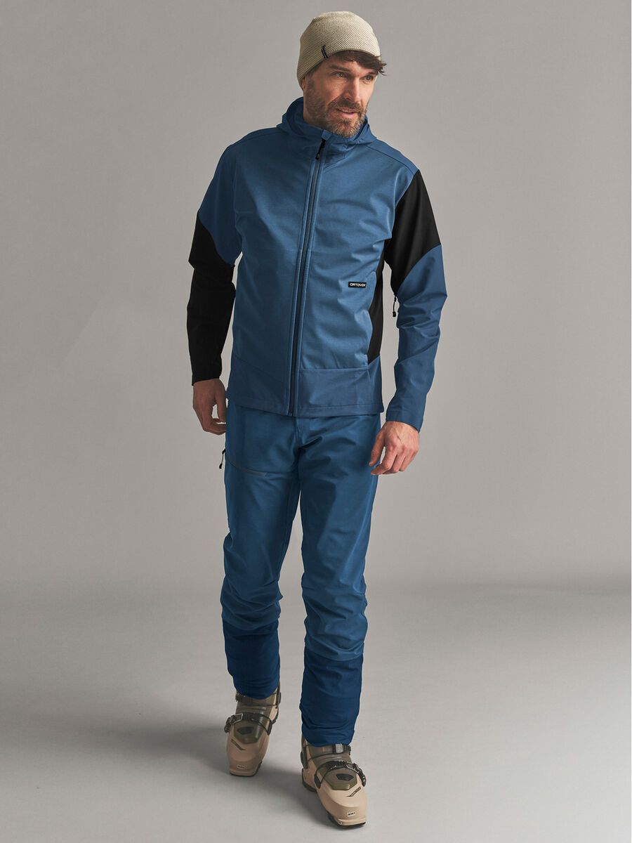 Ortovox Ortler Softshell Plus Pants M, blue nunatak - Bild 3