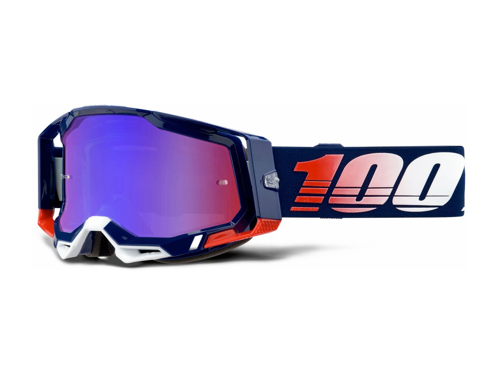 100% Racecraft 2 Goggle - Mirror Red/Blue, republic - Bild 1