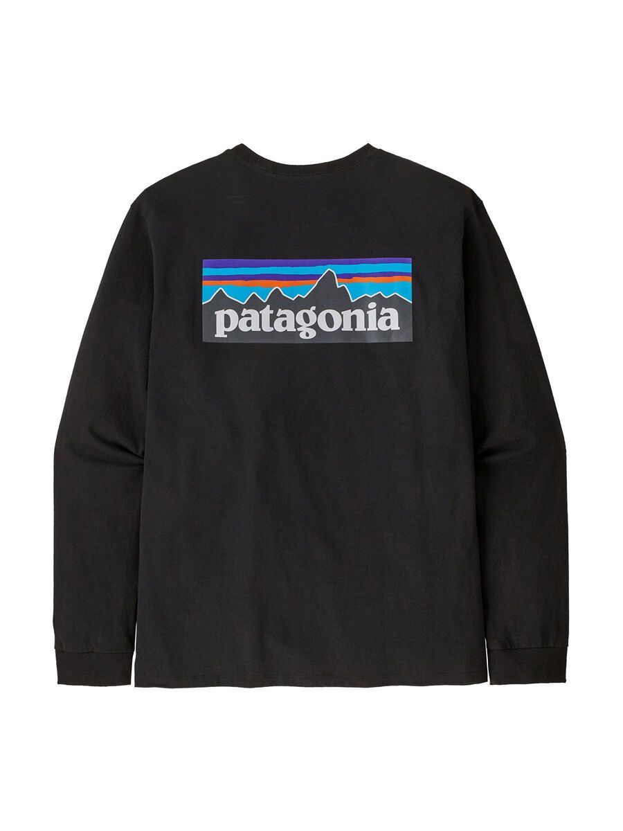 Patagonia Men's Long-Sleeved P-6 Logo Responsibili-Tee, black - Bild 2
