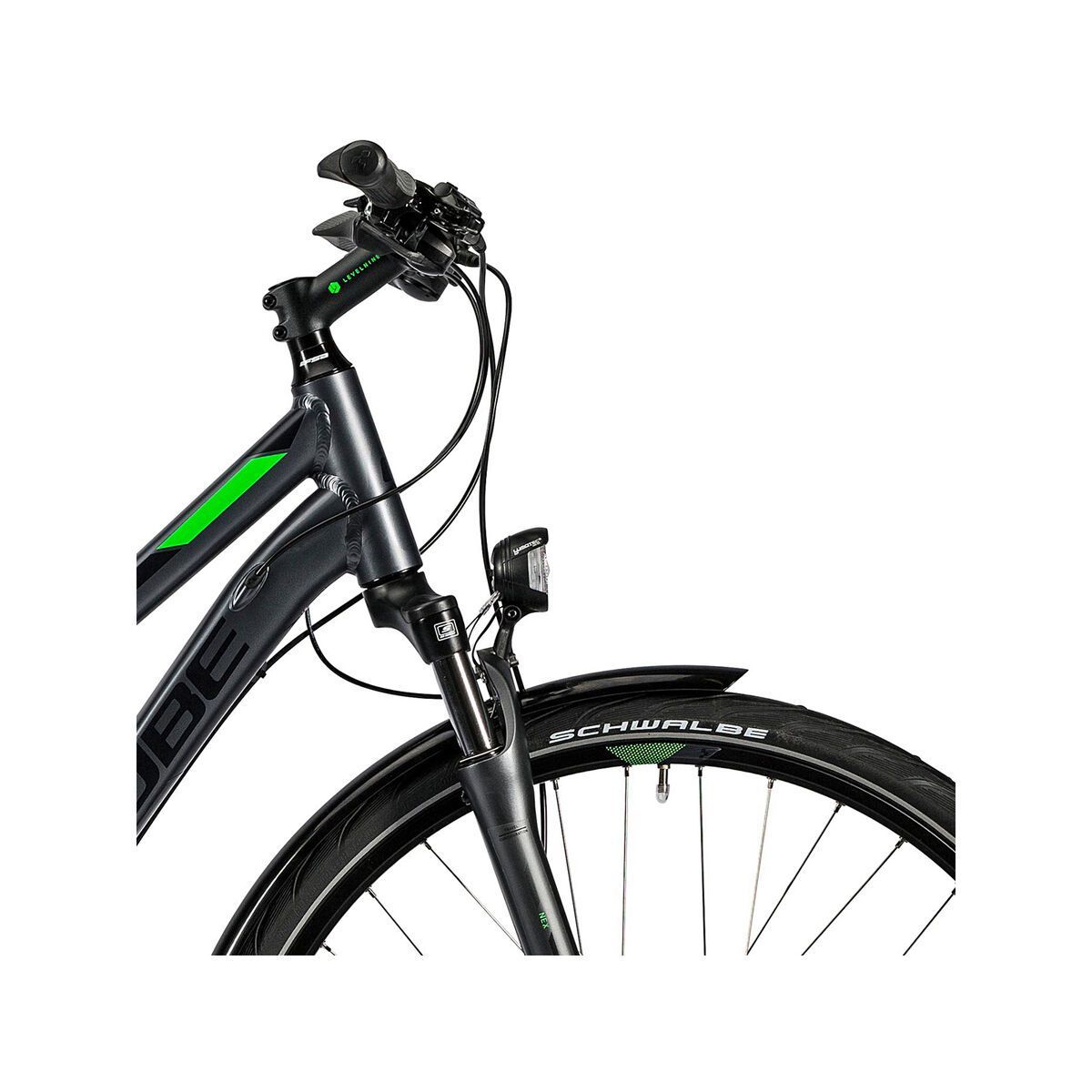 Cube Touring EXC Trapeze, grey black flashgreen - Bild 5