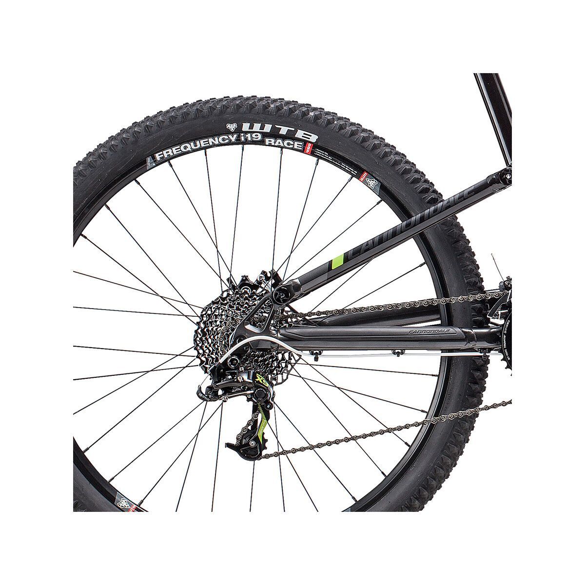 Cannondale Trigger 27.5 3, jet black with nearly black, berzerker green, gloss - Bild 4