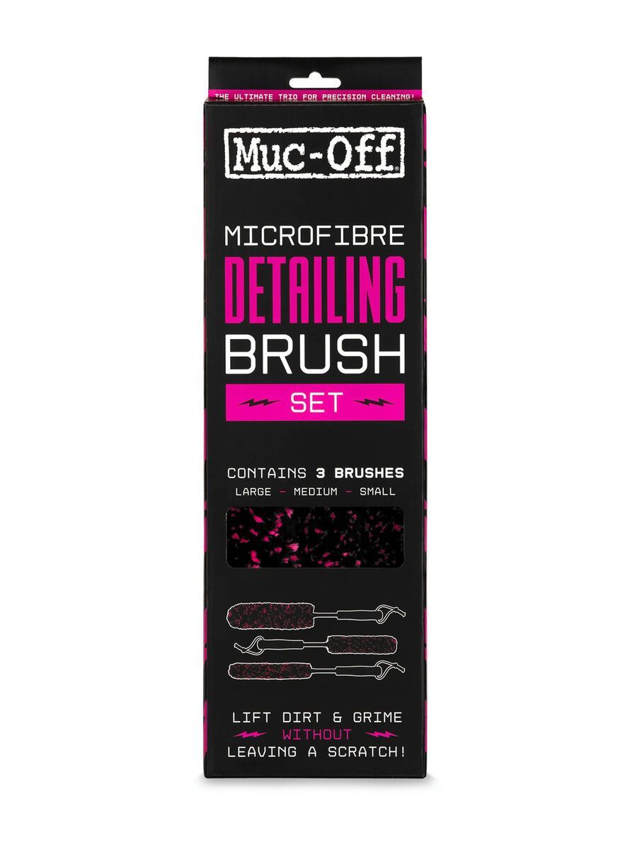 Muc-Off Microfibre Detailing Brush Set x 3, black - Bild 8